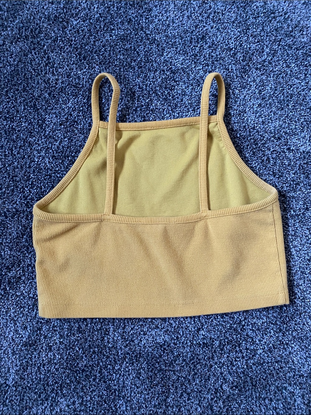 Forever 21 Mustard Ribbed Cropped Tank - Picture 2 of 2